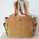 Sac à main en liège Ora: le sac cabas madras